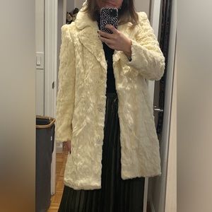 Crosby Cream Faux Fur Coat
